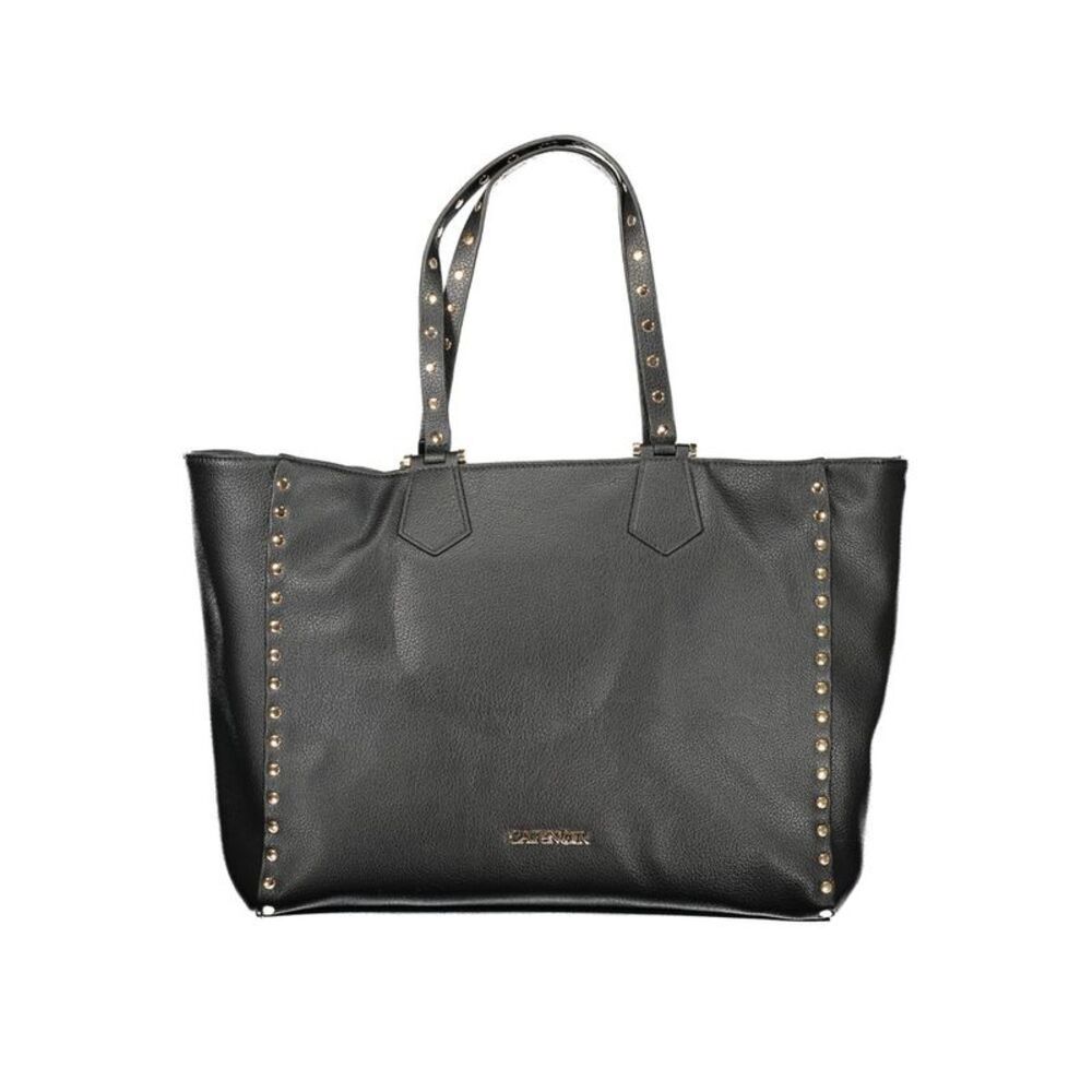 Cafenoir Black Polyurethane Women Shoulder Women's Bag